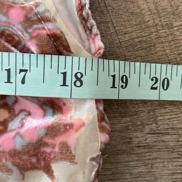 Free People Womens All the Time Velvet Babydoll Mini Dress Petal Combo Small NWT - Picture 10 of 13